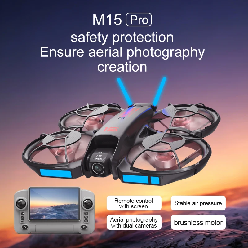 Nuevo Dron FPV M15 2026 con Pa - Drone Controller Screen reseña y precio